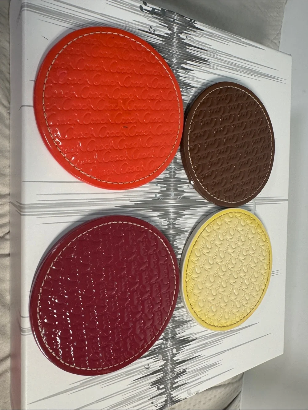 Coach rare set of 8 coasters